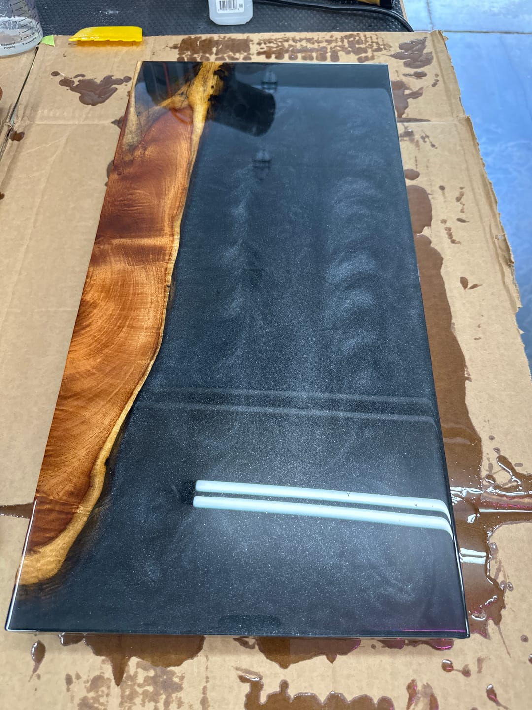 Customer photo review of 24x12x1.5" Silicone Mold For Epoxy Resin - Charcuterie Board Form