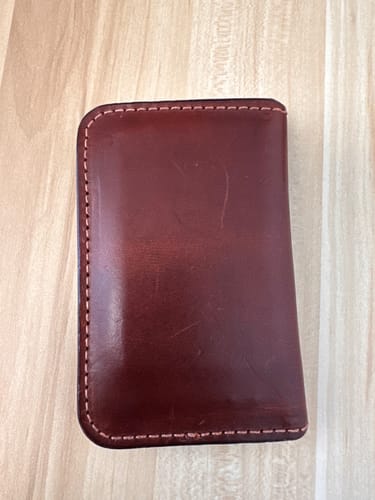 Customer photo review of No.52 | 'Buck Brown' Vertical Leather Wallet For Men