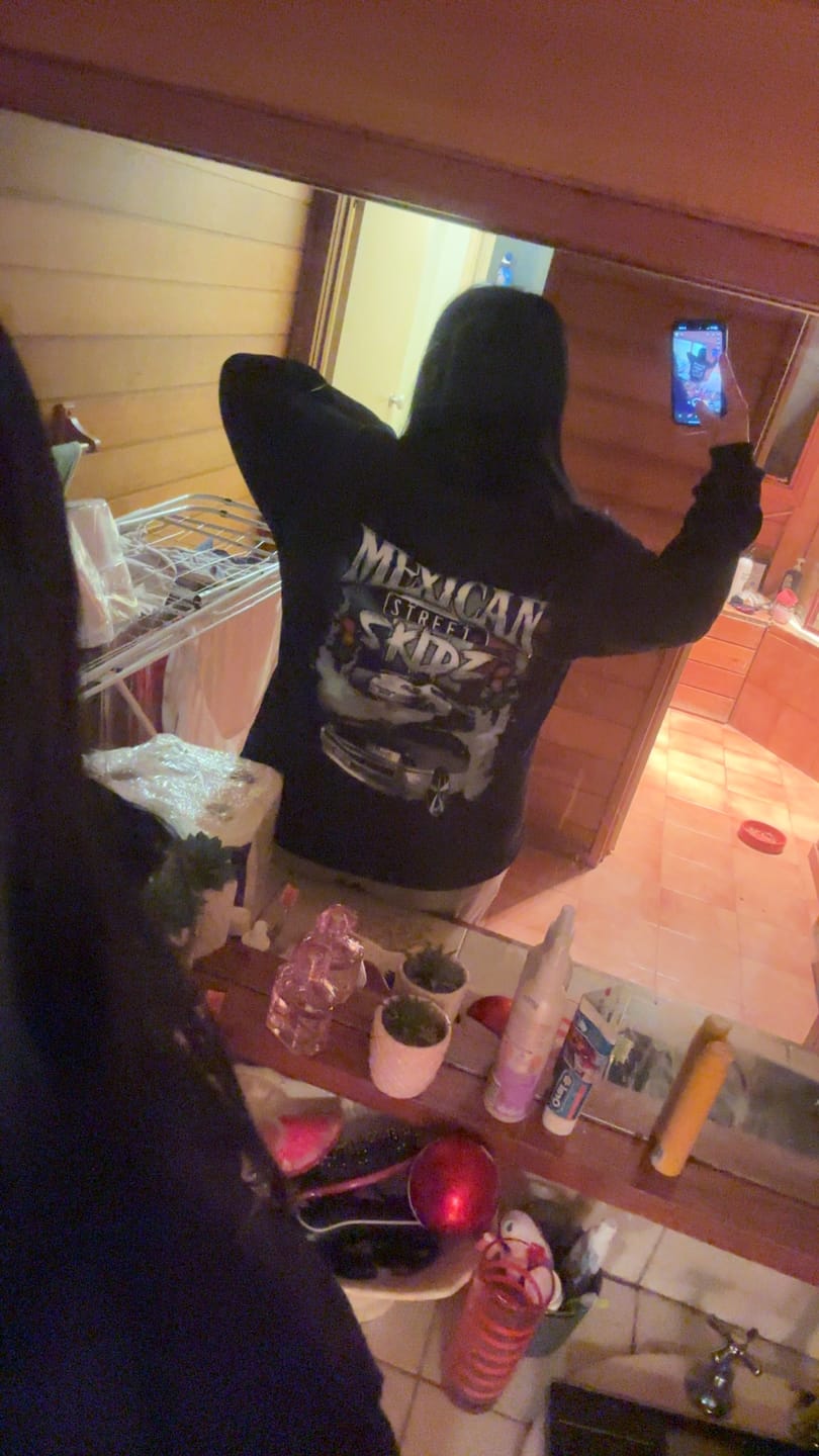 Customer photo review of Mexican Street Skids Hoodie
