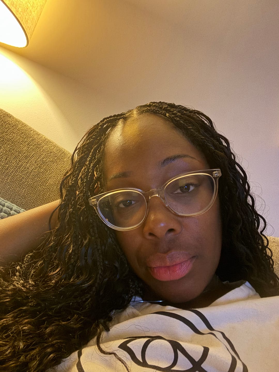 Customer photo review of Double Drawn Burmese Italy Curly Human Braiding Hair