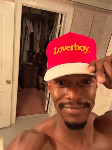 Customer photo review of Loverboy (Crimson/Stark White)