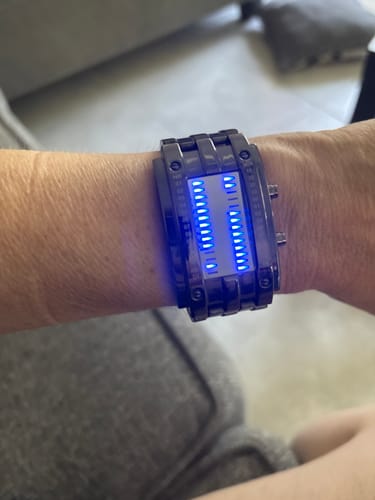 Customer photo review of Cyberpunk Techwear Watch