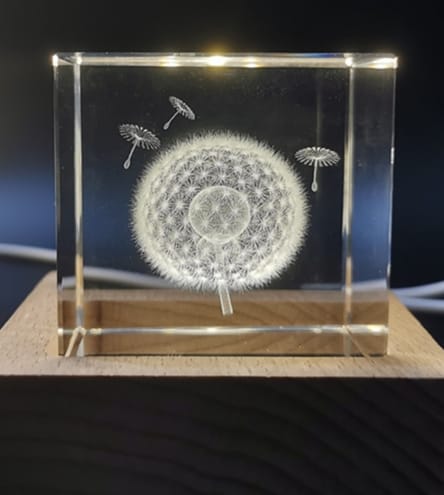 Customer photo review of Cloudray UV-P Pro Series 5-in-1 5W 10W 15W UV Laser Water-Cooled Autofocus 3D, 2.5D, Inner & Surface Engraver compatible with Lightburn