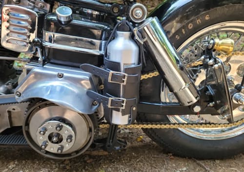 Customer photo review of Universal Fuel Bottle Holder Carrier - FB01