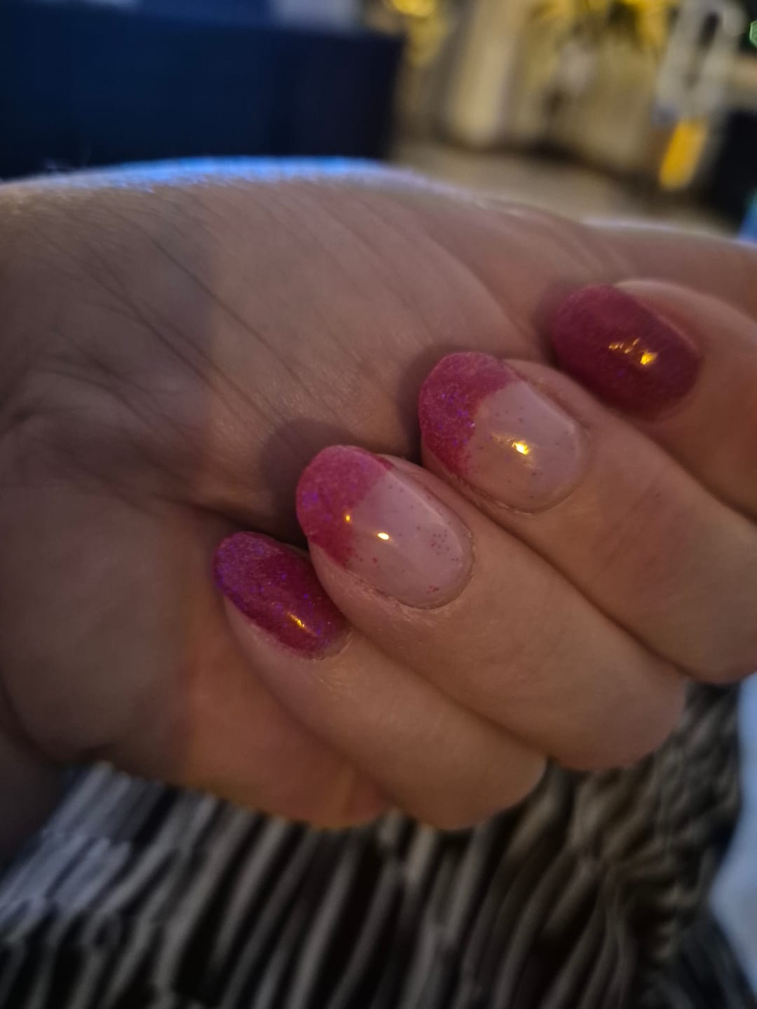 Customer photo review of Crystal Clear Dipping Powder
