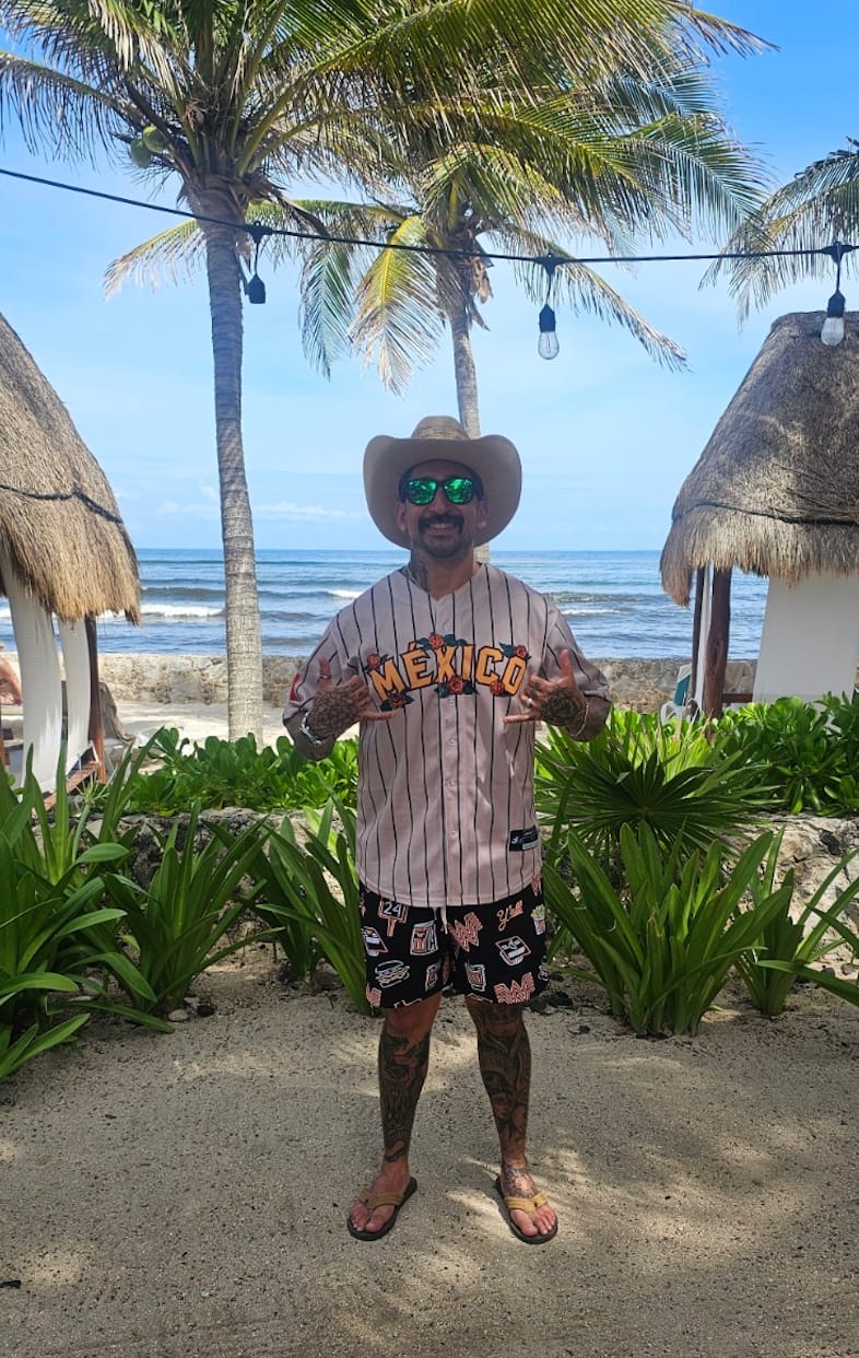 Customer photo review of Mexico Guadalupe Baseball Jersey