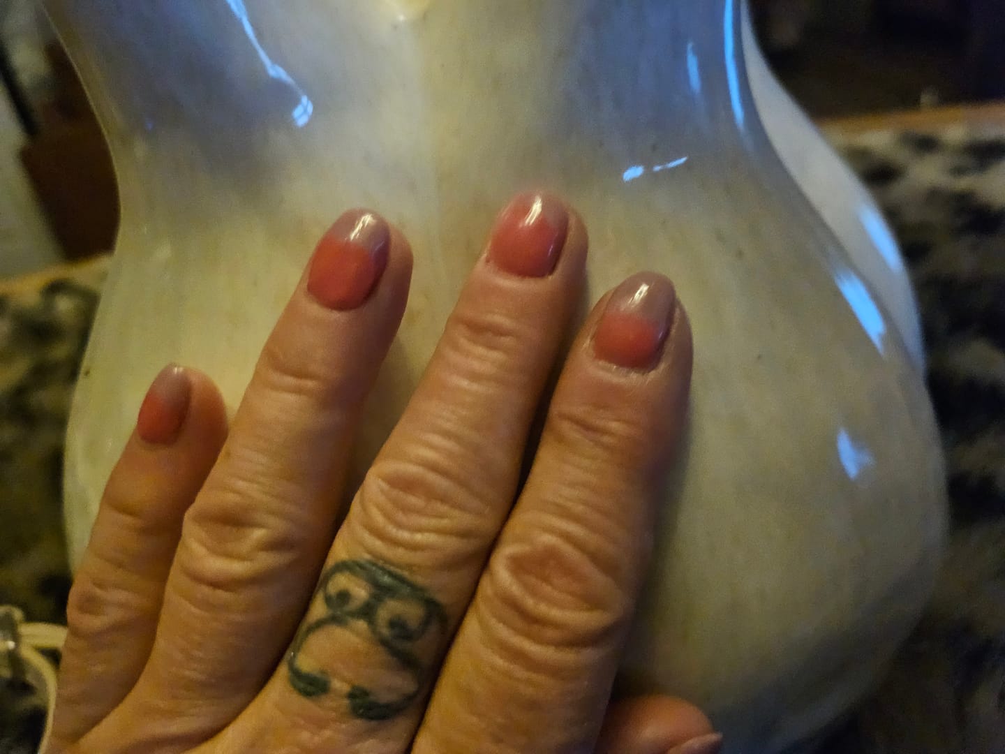 Customer photo review of Natural Pink Dipping Powder