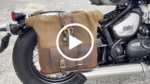 Customer video review of Triumph Bonneville Bobber Panniers Rolltop Swingarm Saddlebags - TBP01