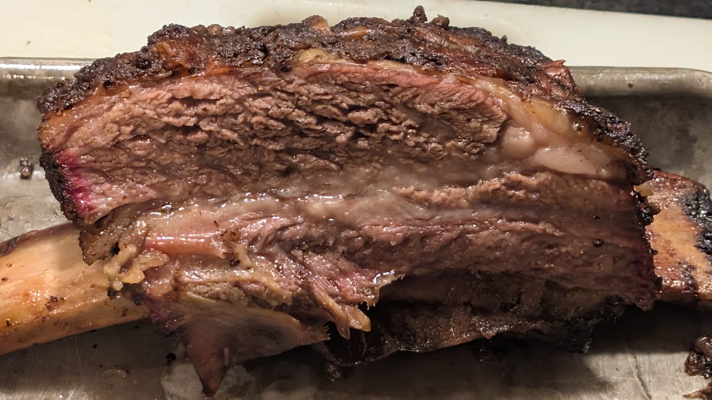 Customer photo review of Buy Bone-In Short Ribs, get FREE Meat Church Holy Cow Seasoning!