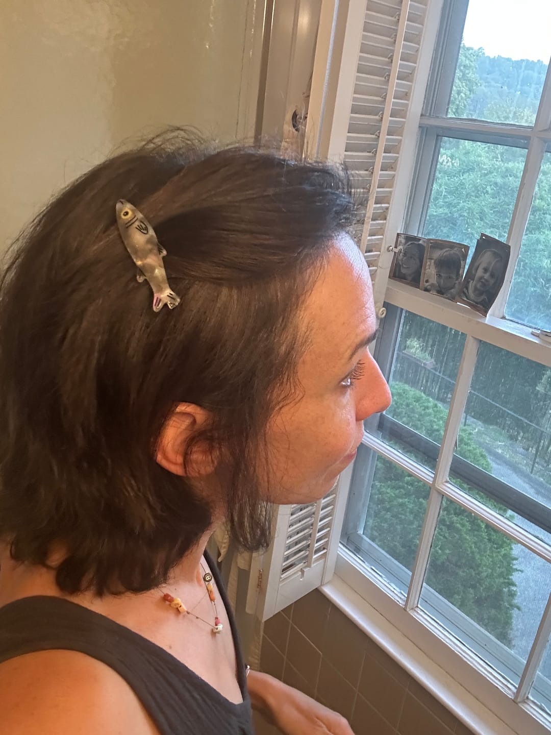 Customer photo review of Sardine Alligator Hair Clip Set