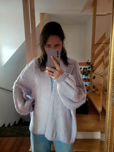 Customer photo review of Casual Oversized Cardigan