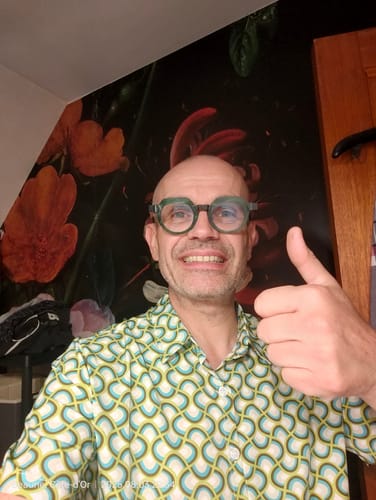 Customer photo review of Chemise de plage d'été à manches courtes pour hommes vert