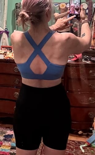 Customer photo review of Livi Bra - Blue Gelato