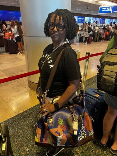 Customer photo review of Squad Travel Bag Blue