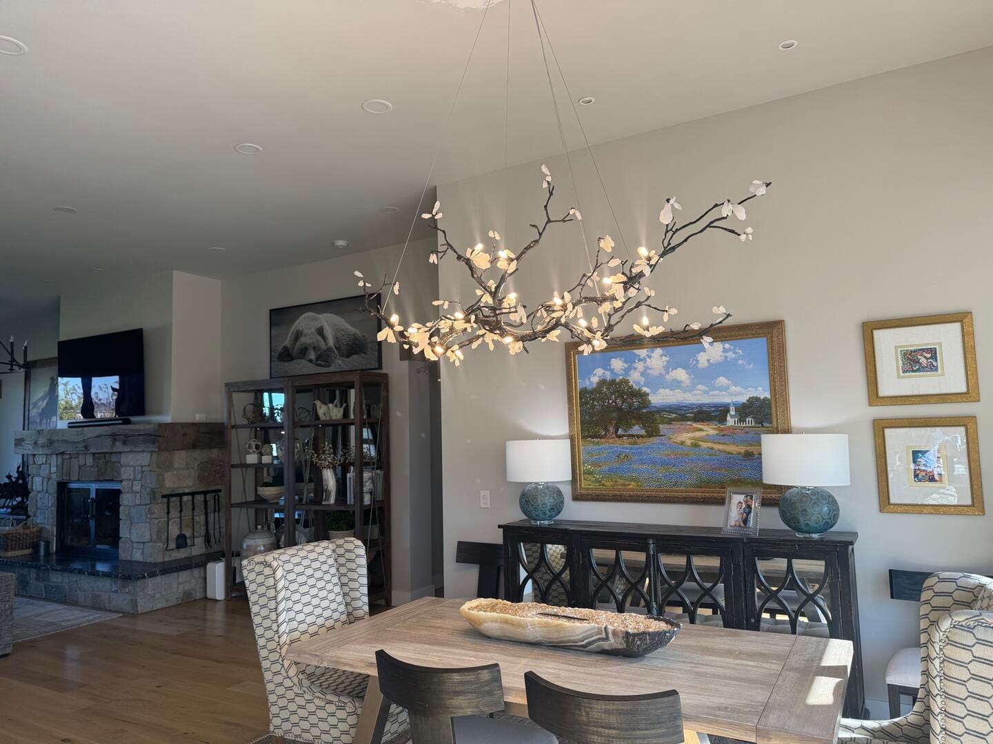 Customer photo review of Alba Tree Branch Chandelier