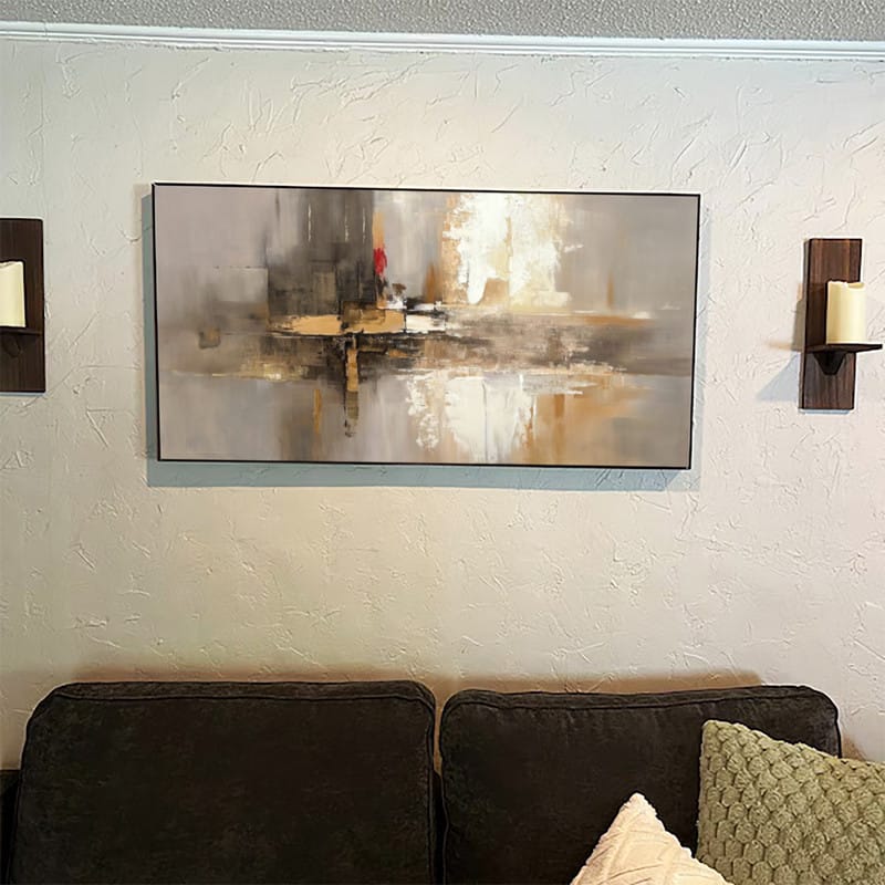 Customer photo review of Abstract Painting Canvas #AP125