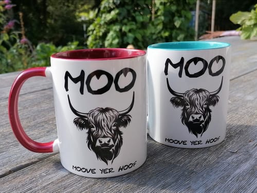 Customer photo review of TassenExpress - Becher Keramik Tasse mit Logo bedruckt 325ml Firmenlogo