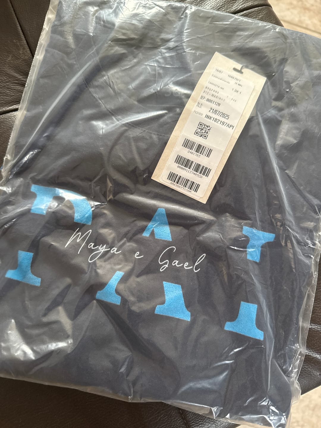 Customer photo review of Camiseta Personalizada MÃE / PAI E FILHOS - Algodão 100%