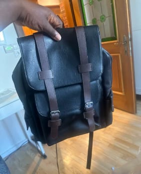Customer photo review of Sac à Dos Cuir Homme Harry