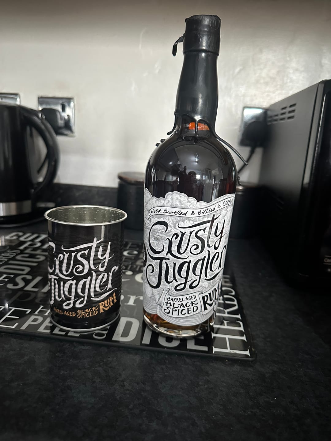 Customer photo review of Crusty Juggler Barrel Aged Black Spiced Rum