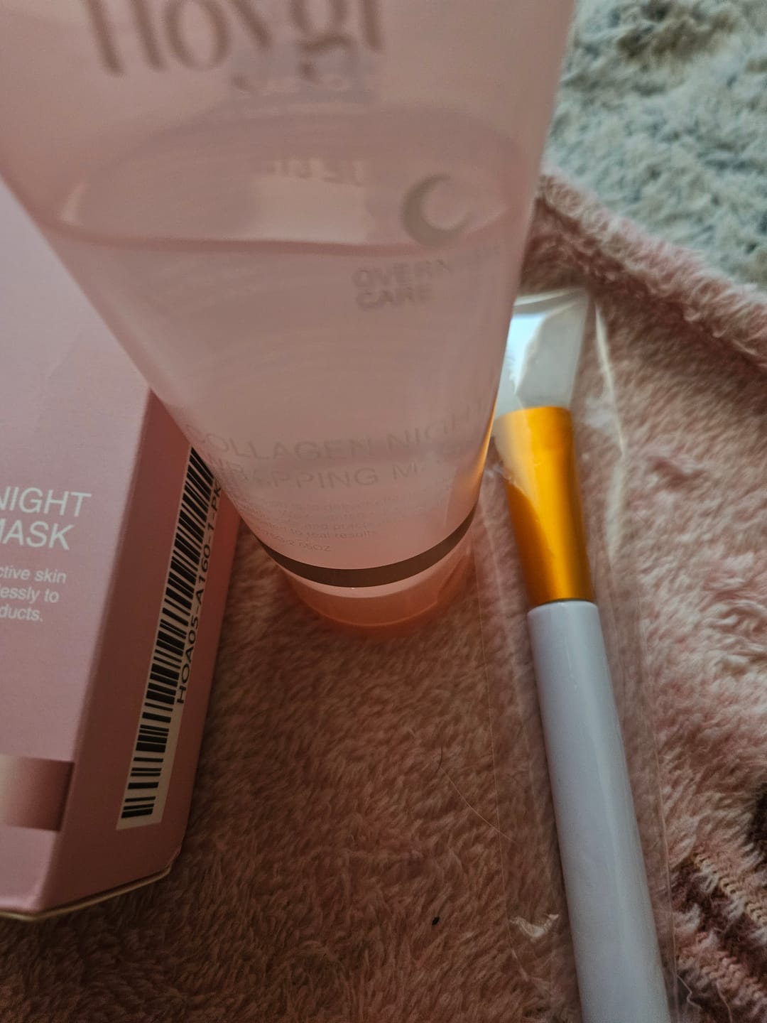 Customer photo review of The Naked Skin™ Collagen Overnight Wrapping Mask