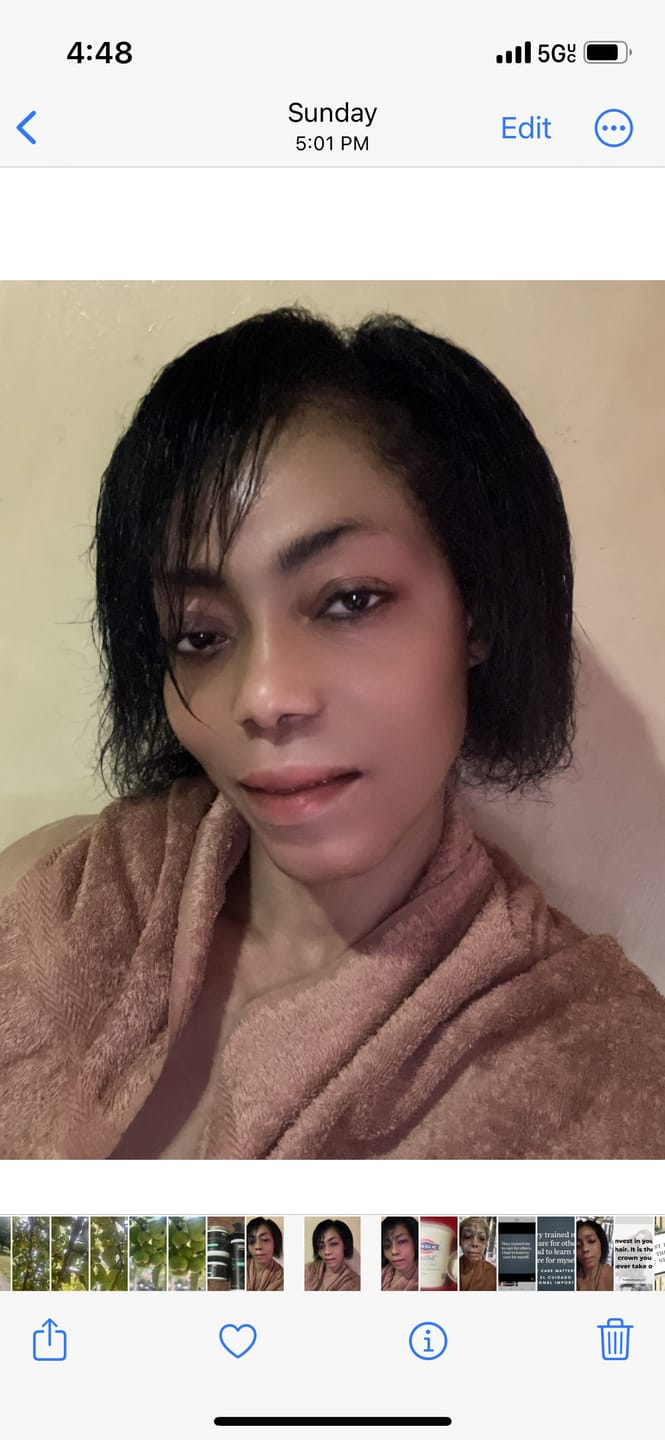 Customer photo review of INDULGE Moisturizing Deep Conditioning Treatment