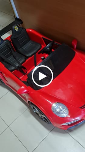 Reseña con vídeo de un cliente sobre Carro Elétrico para Criança RUF CTT Vermelho 4x4  2 LUGARES 24v c/ RODAS DE BORRACHA & ASSENTO EM PELE