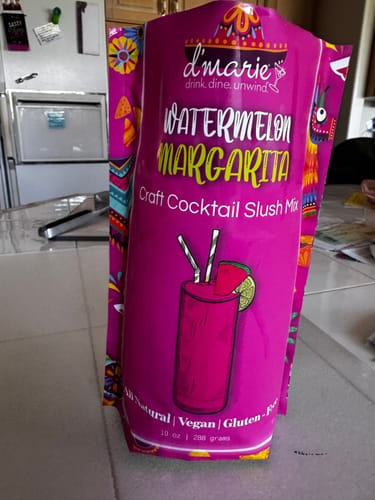 Customer photo review of Margarita Madness Craft Cocktail Slush Mix Collection (6 Flavors)