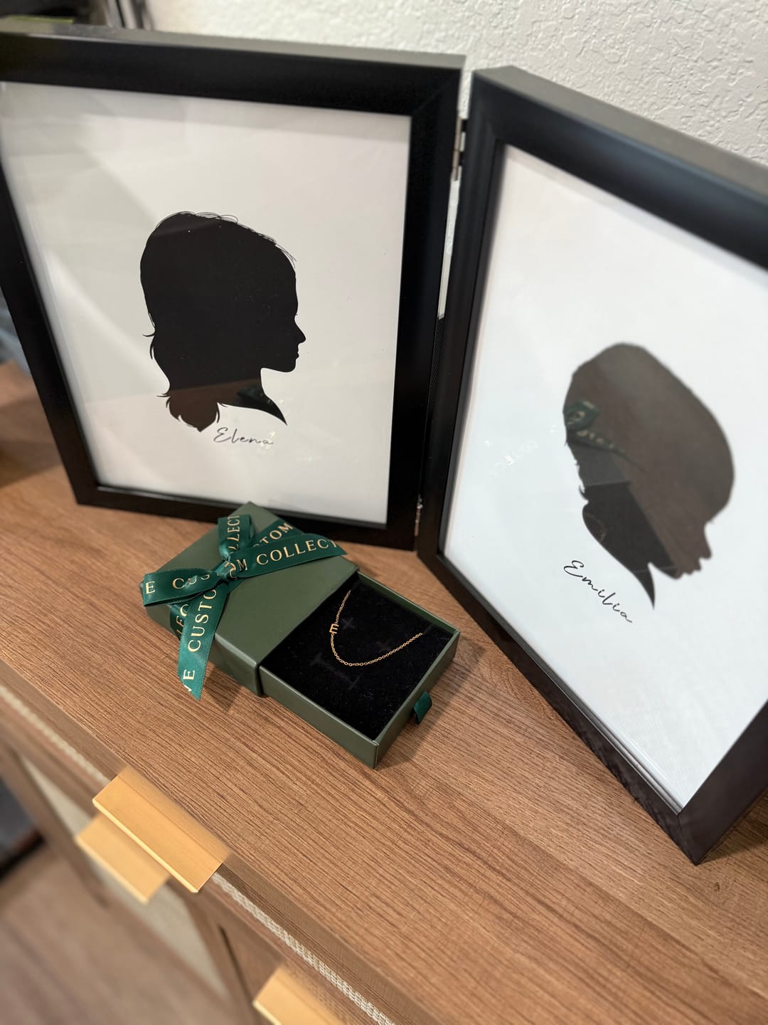 Customer photo review of Personalized Sideway Initial Necklace 18K Best Seller