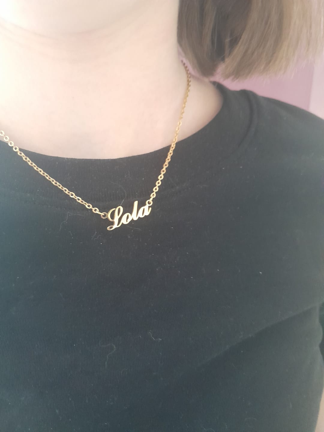 Customer photo review of Collier Prénom Style Classique