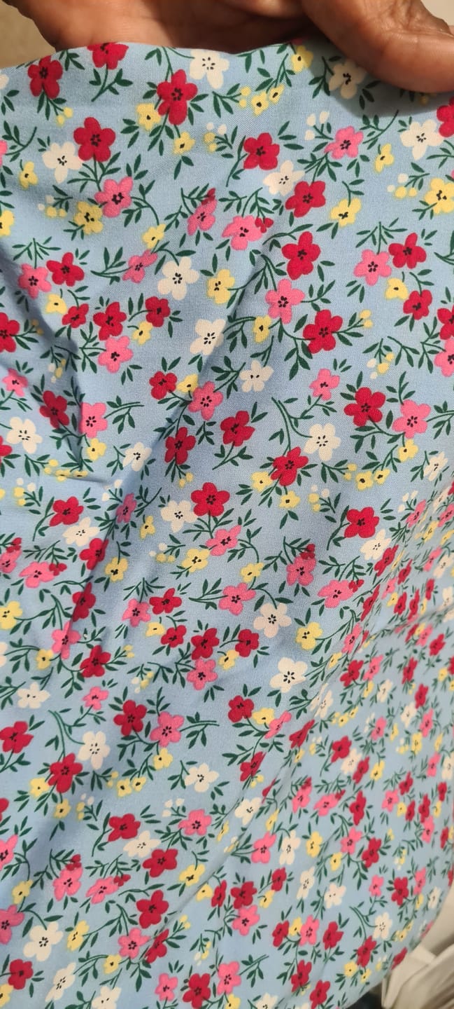 Customer photo review of Blossom Belle Viscose Fabric