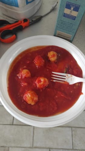 Customer photo review of 10 vasi da 480 gr di Passata di pomodoro contadina con basilico fresco