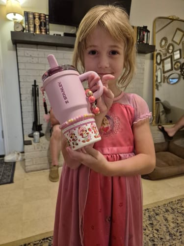 Customer photo review of Strawberry Girl Handle Bracelet - Tumbler Handle Charm