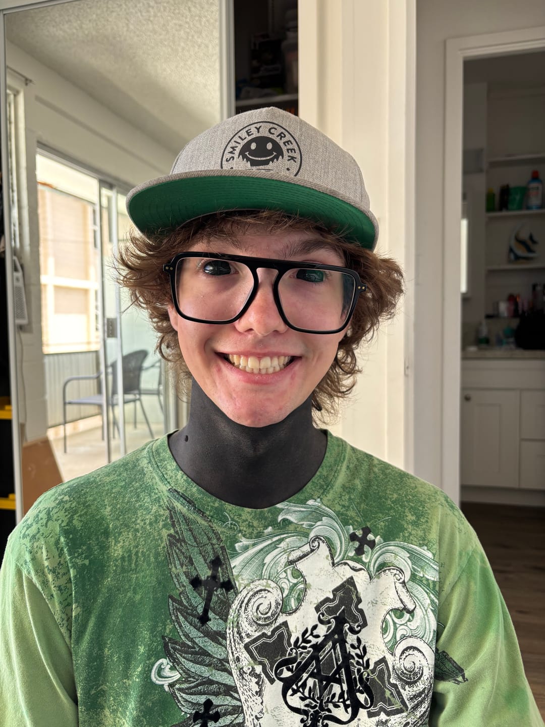 Customer photo review of Full Black Sclera Contacts