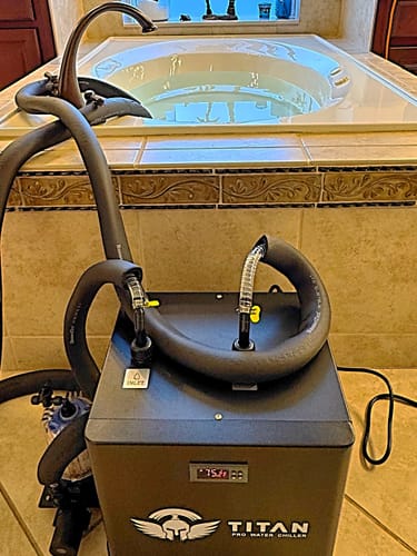 Customer photo review of Universal Ice Bath Chiller