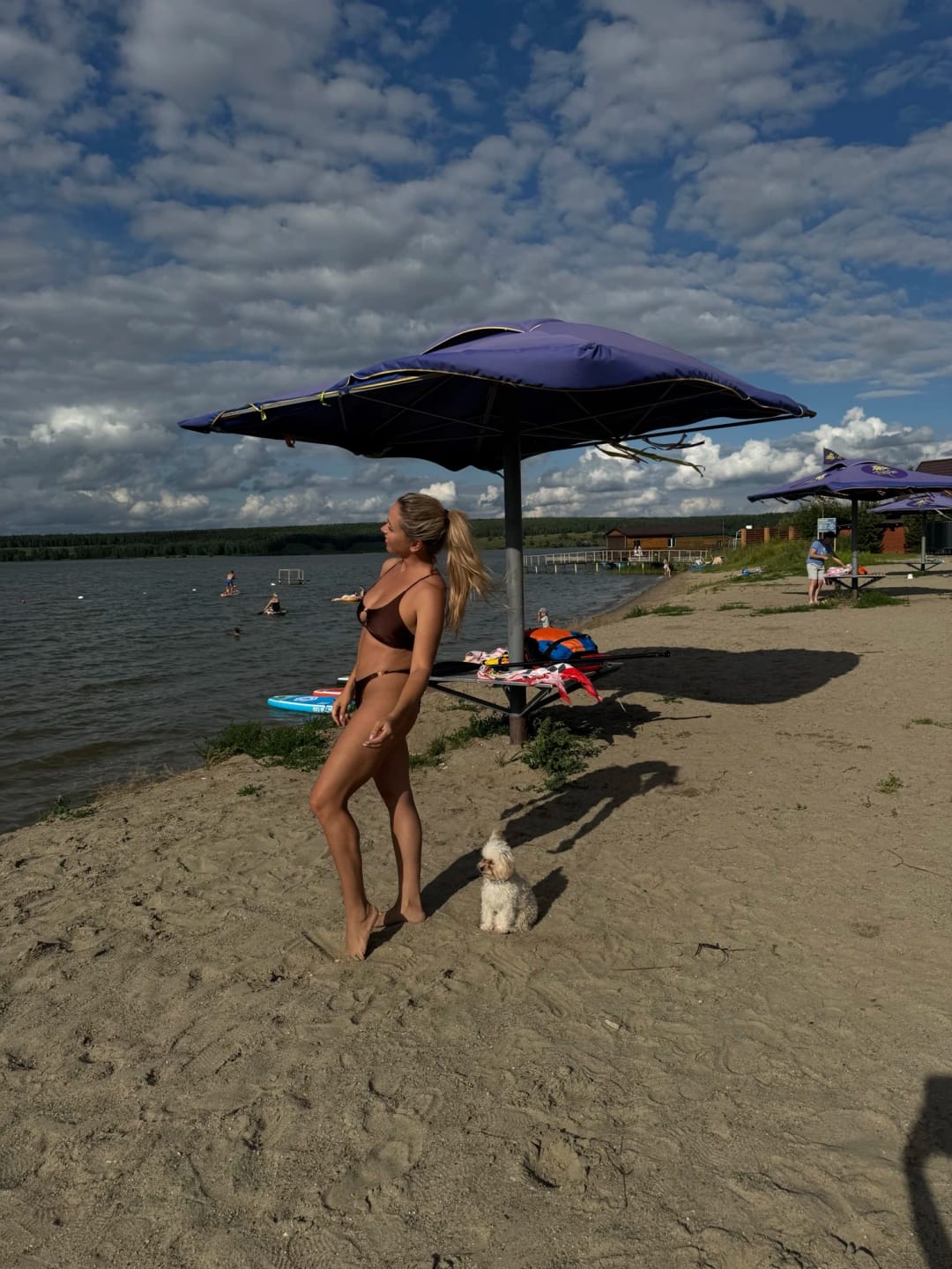 Customer photo review of Push Up Two Piece Bikini Set Hollow Out — Black | KIMLUD