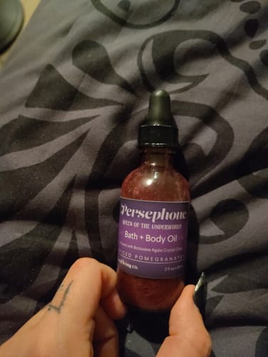 Customer photo review of Persephone Bath & Body Oil
