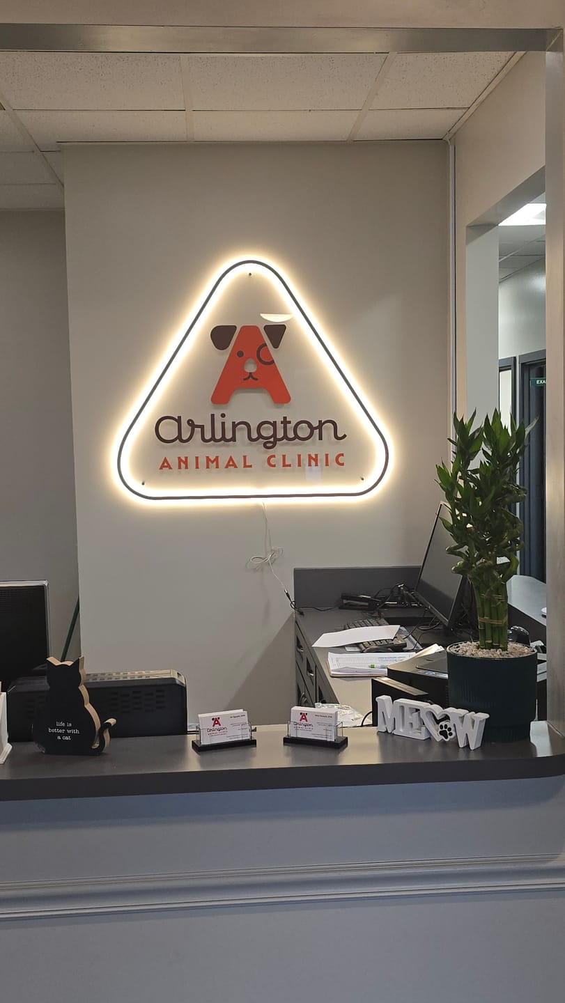 Customer photo review of Clear Acrylic Sign - Earline Deutsch