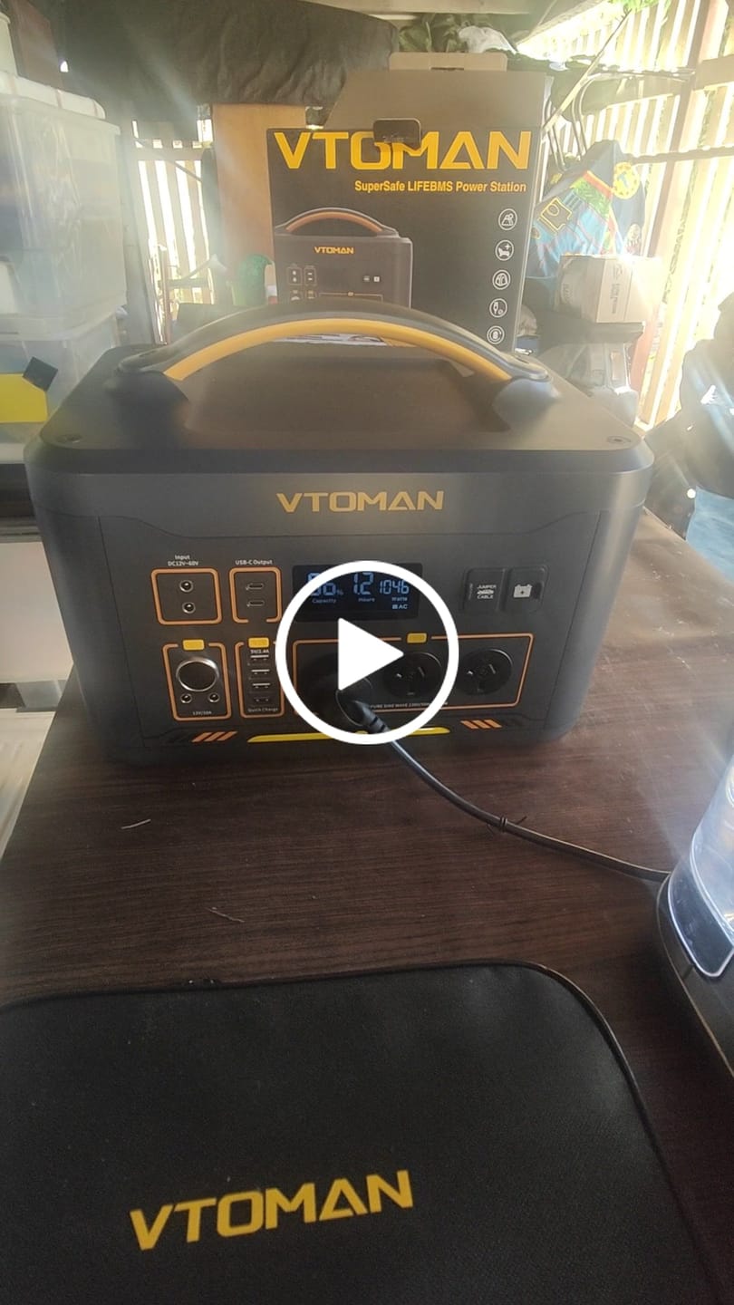 Customer video review of VTOMAN Jump 2200 Portable Power Station