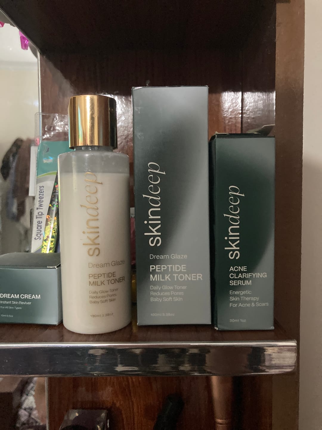 Customer photo review of ACNE CLARIFYING SERUM - Energetic Skin Therapy for Acne & Scars