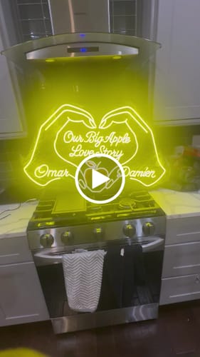 Customer video review of Our Big Apple Love Story | 2nd Version - Premium Neon Artwork