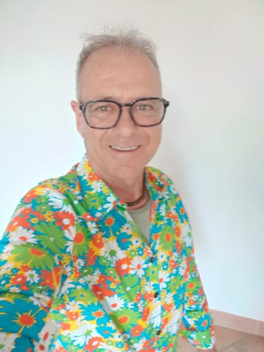 Customer photo review of Chemise à manches longues imprimé floraux homme