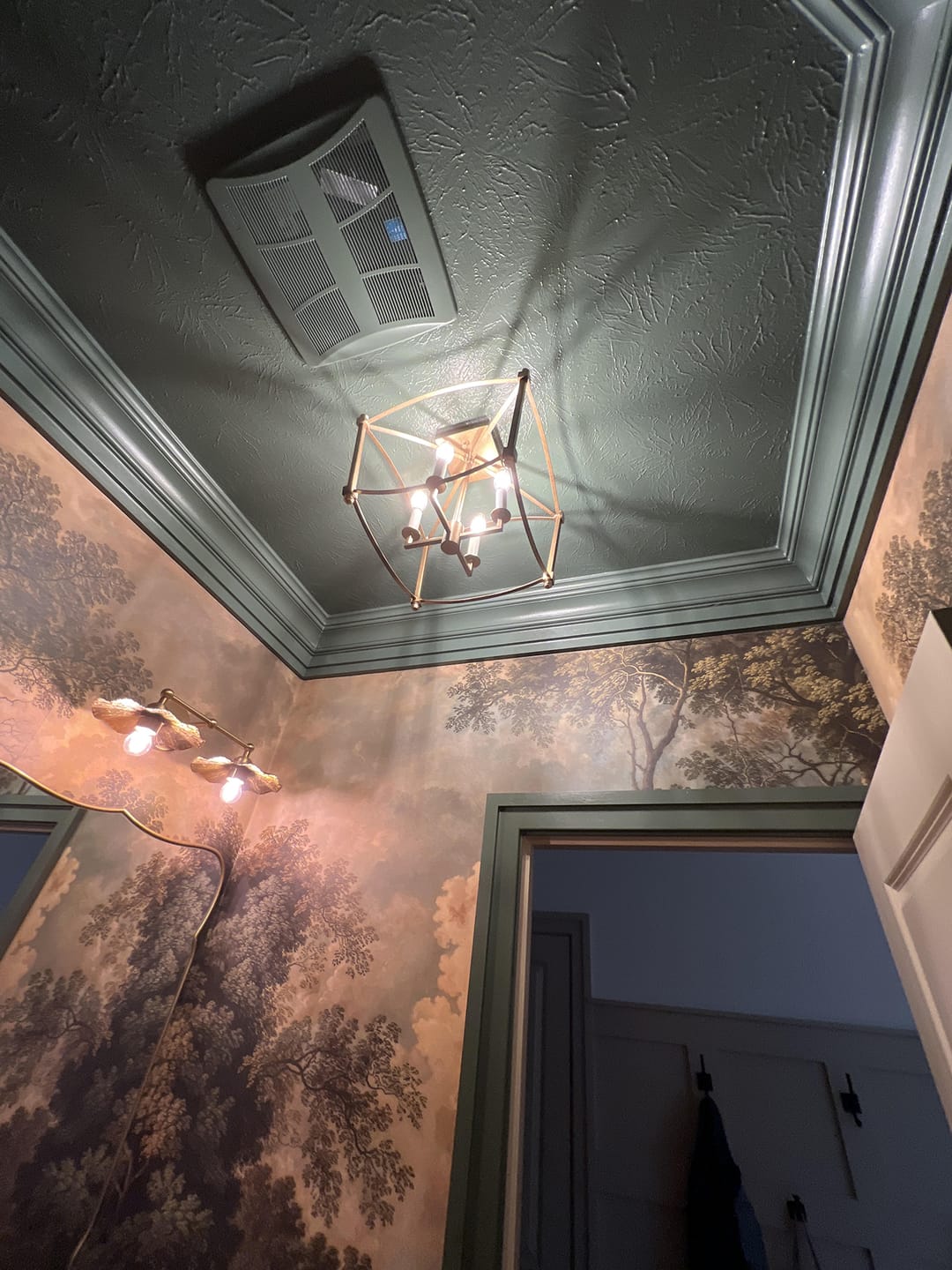Customer photo review of 4-light French Antique Candle Style Lantern Semi Flush