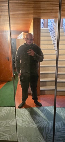 Customer photo review of Lifestyle Herren Hoodie washed mit Stickerei by SAEBIS®