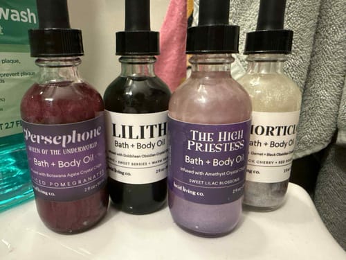 Customer photo review of The High Priestess Bath & Body Oil