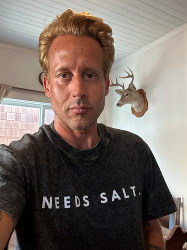 Customer photo review of need salt Unisex Tee