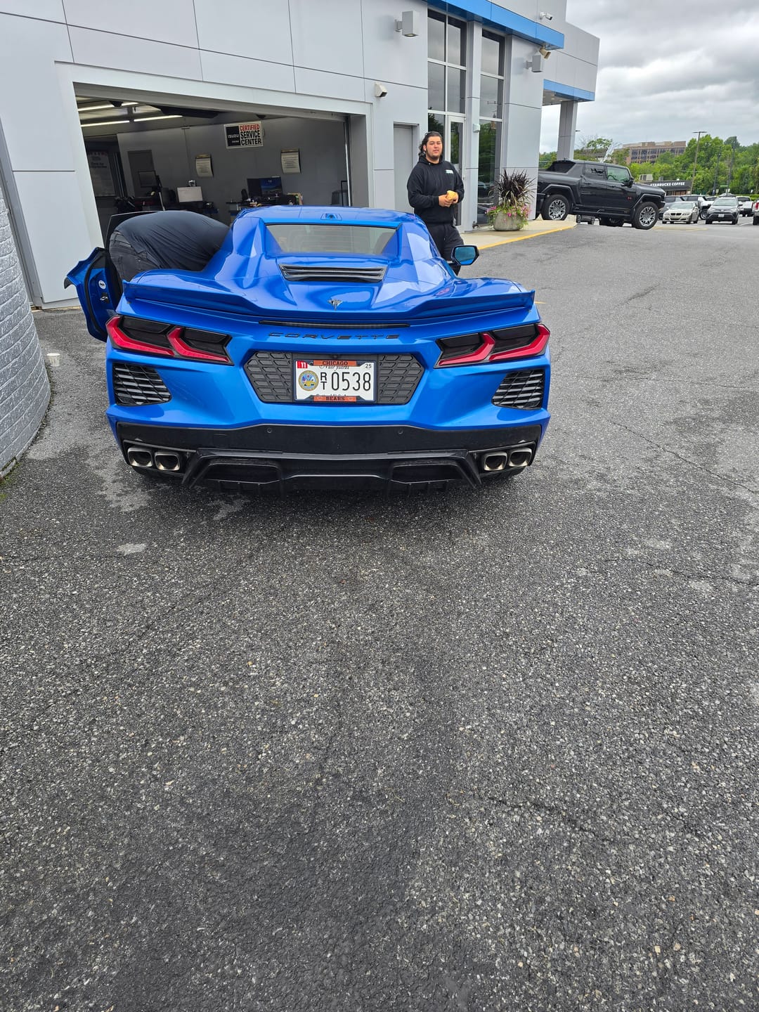 Customer photo review of Chevrolet Corvette C8 Rear Ducktail Spoiler