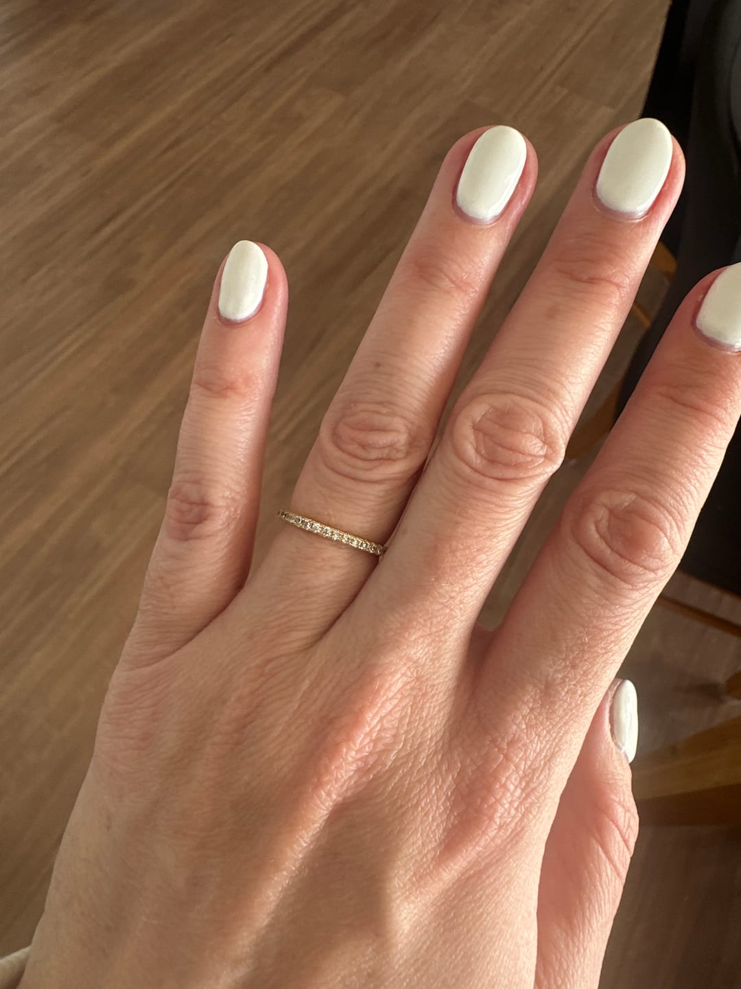 Customer photo review of Sapphire Band Stacker Ring