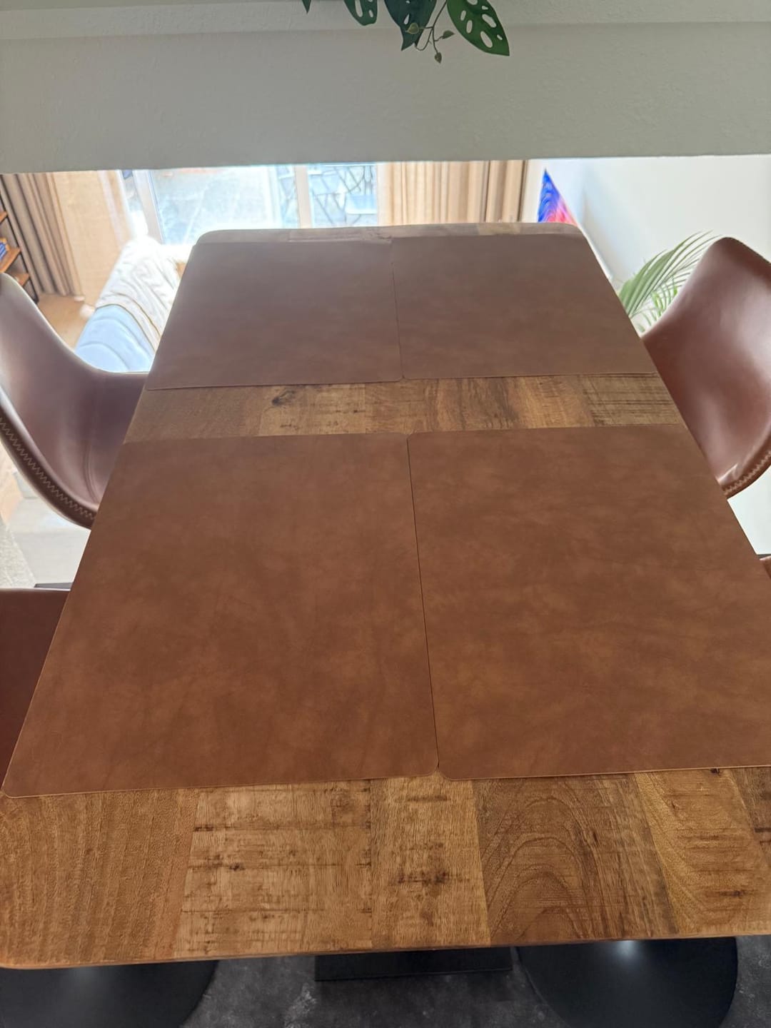 Customer photo review of LIND DNA Placemats Nupo - Leer - Nature - 45 x 35 cm - 2 Stuks