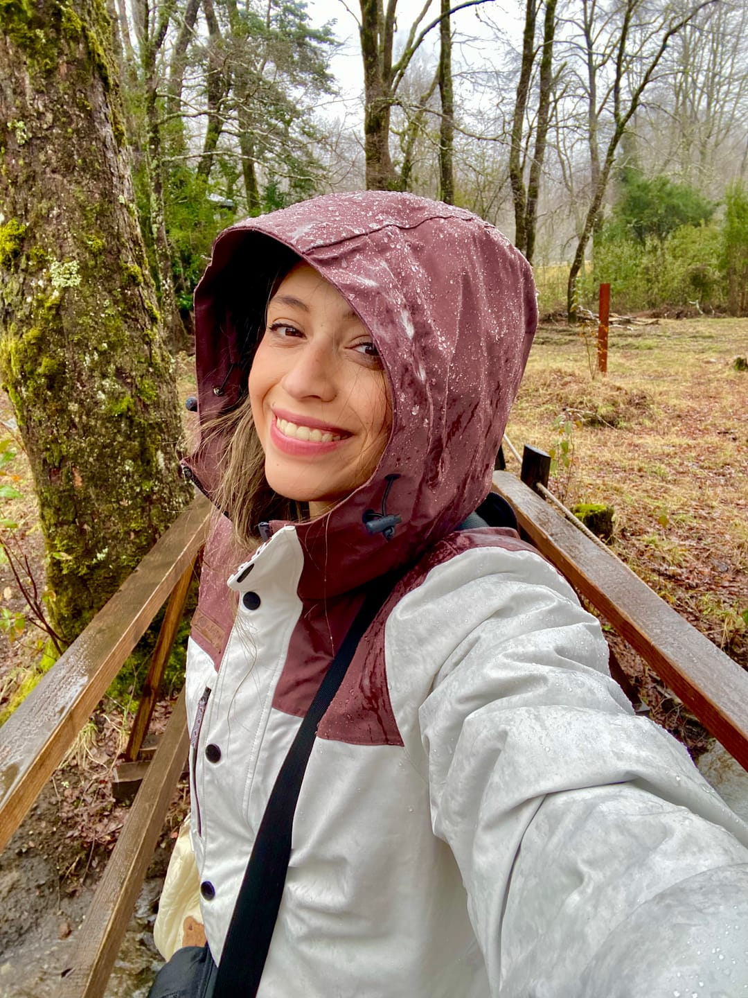 Customer photo review of Parka Impermeable Reversible Camaleon Mujer